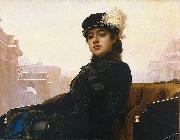 Ivan Kramskoi Portrait of an unknown woman, oil painting reproduction